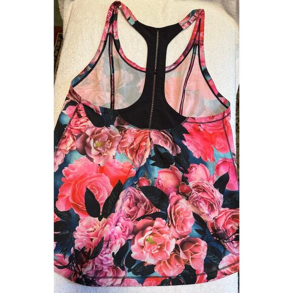 Lululemon Lightened Up Singlet Secret Garden Racerback Rose size 8 - Picture 5 of 9